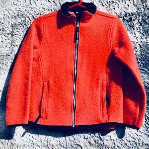 Jacket Woolrich Orange Cropped Zip Up